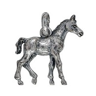 Anhänger Pferd in echt Sterling-Silber 925 oder Gold, Ketten- oder Schlüssel-Anhänger