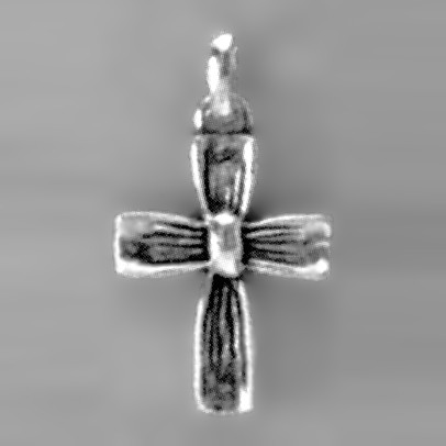 Anhänger Kreuz in echt Silber 925, Charm, Ketten- oder Bettelarmband-Anhänger