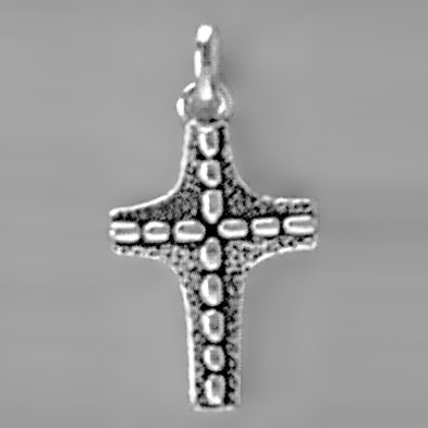 Anhänger Kreuz in echt Sterling-Silber, Charm, Ketten- oder Bettelarmband-Anhänger