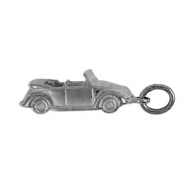 Auto Käfer Cabriolet Anhänger in echt Sterling-Silber 925 oder Gold, Charm, Ketten- oder Bettelarmband-Anhänger