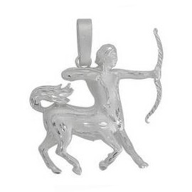 Anhänger Schütze, Tierkreiszeichen, Sternzeichen in echt Sterling-Silber 925 oder Gelbgold, Ketten- oder Schlüssel-Anhänger